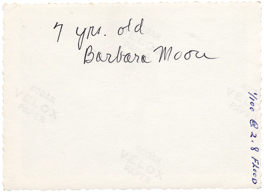barbara’s collection, no. 7 — reverse