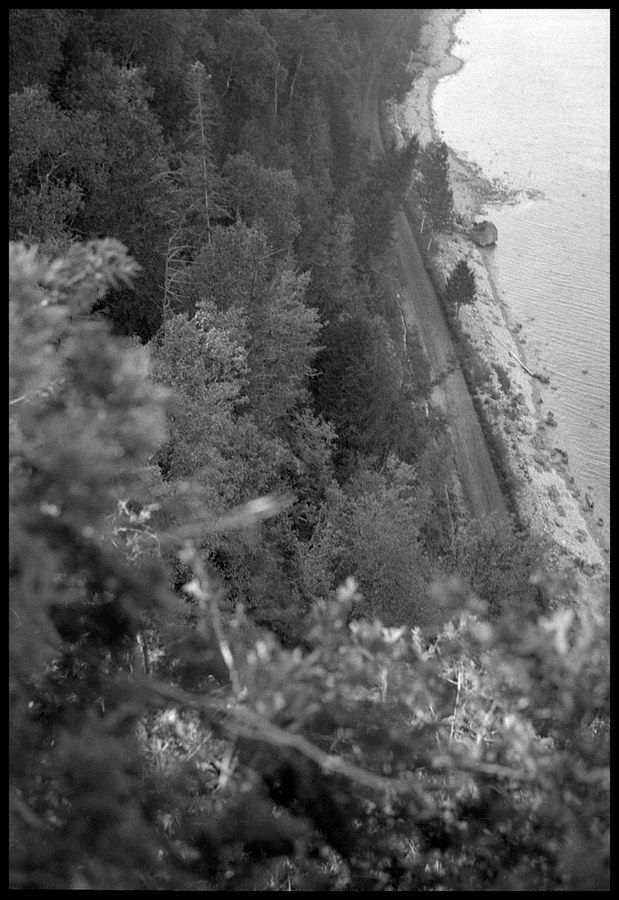 The road under the bluff