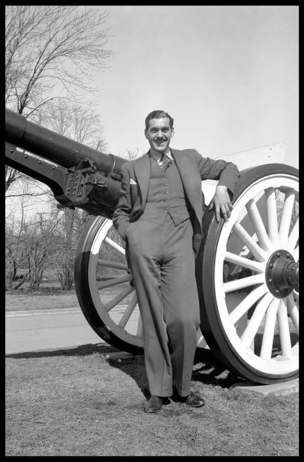 The man at the gun